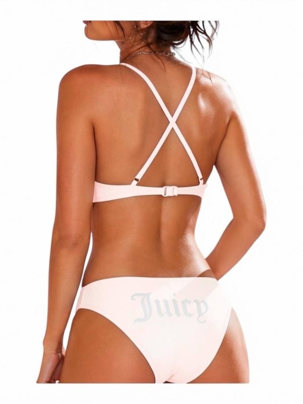 Juicy Couture Black label white push up  bikini M